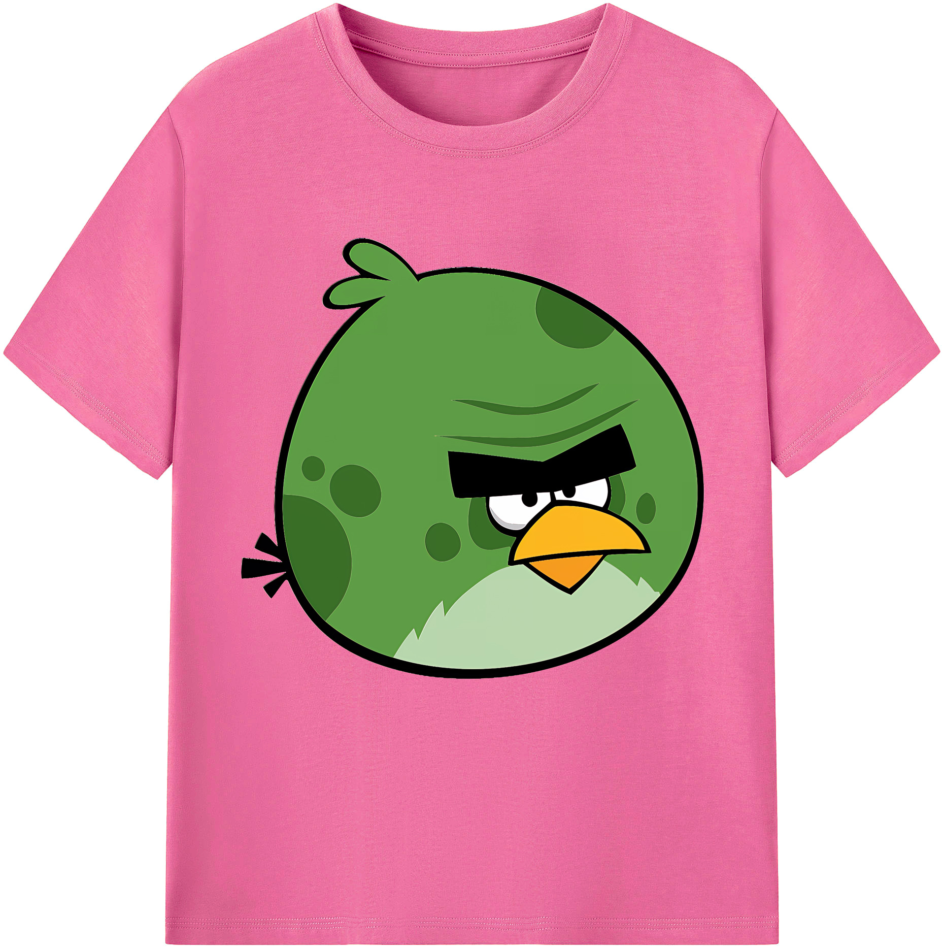 （画像用） Angry Birds アングリーバード レディースカジュアルプリントTシャツ（綿100％）